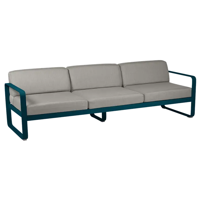 Fermob Bellevie Sofa 3-Seater with Premium Cushions