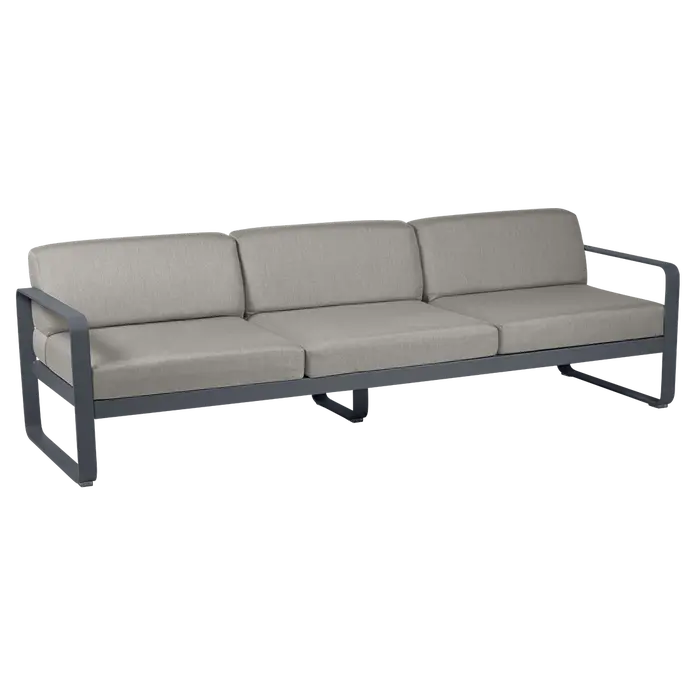Fermob Bellevie Sofa 3-Seater with Premium Cushions