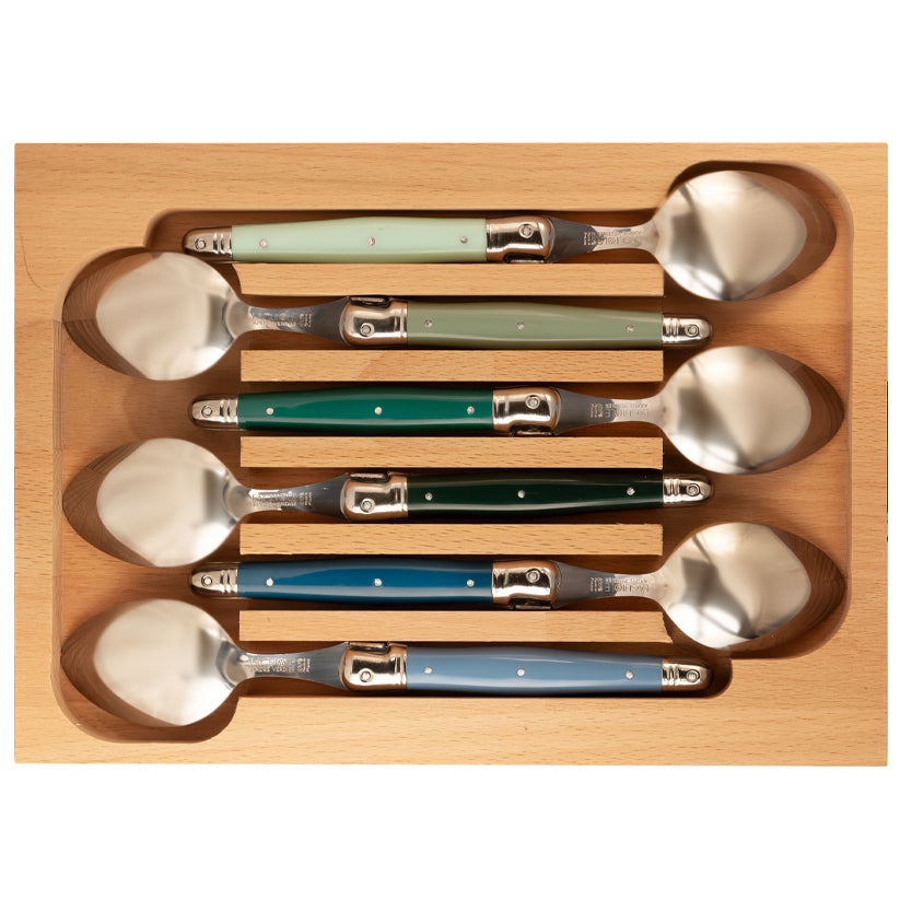 Laguiole André Verdier Set of 6 Soup Spoons