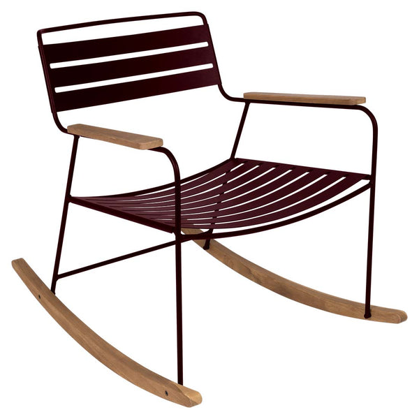 Hobbe bordeaux rocking clearance chair