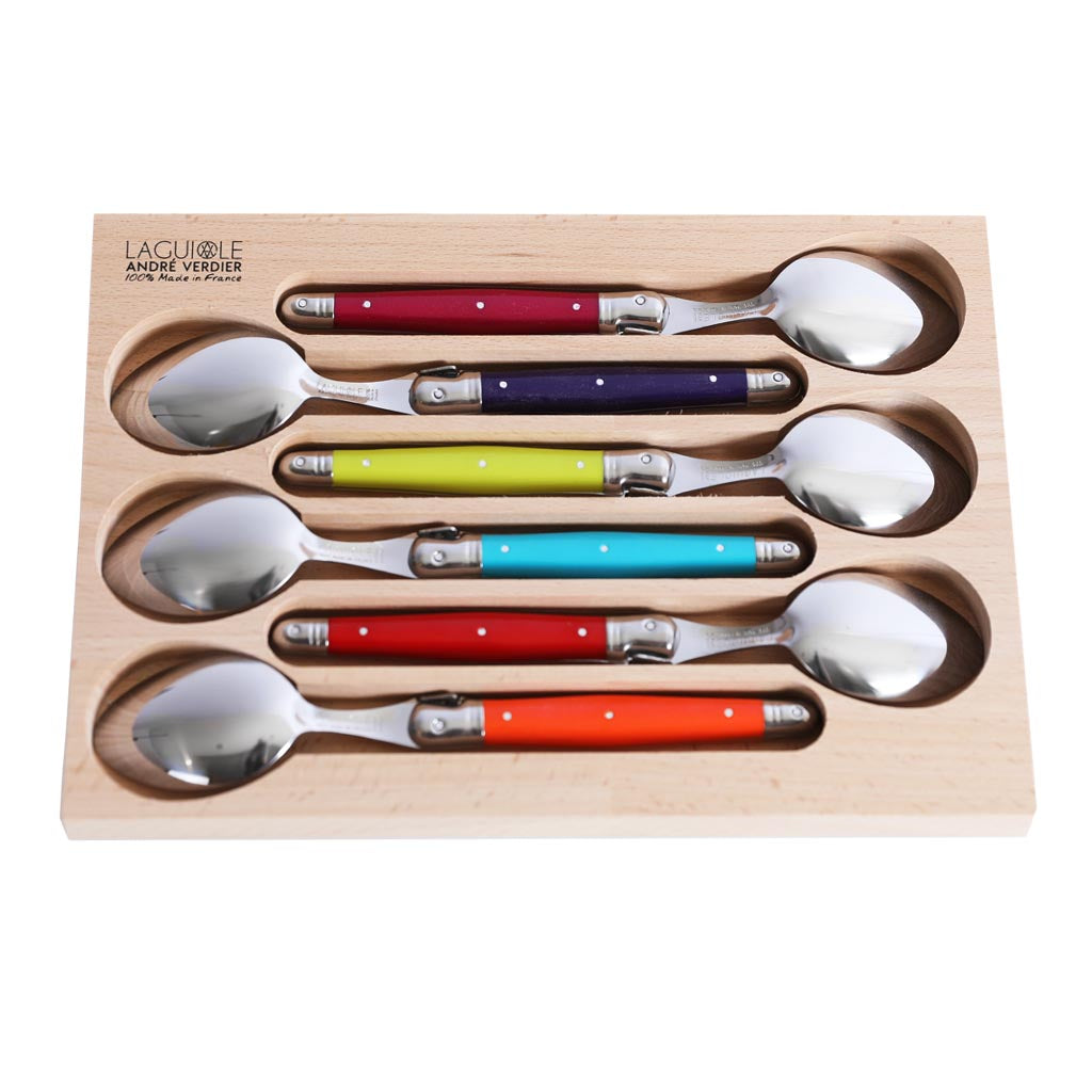 Laguiole André Verdier Set of 6 Soup Spoon - bonmarche