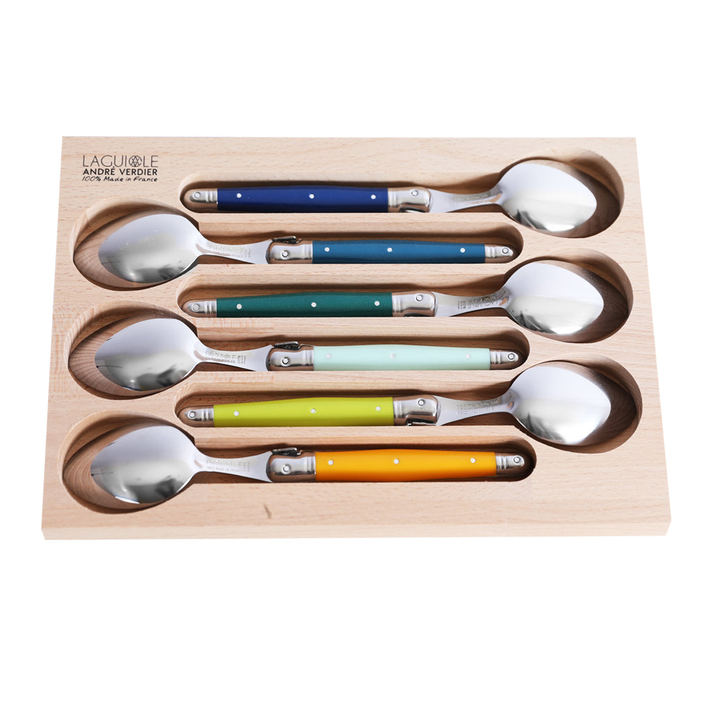 Laguiole André Verdier Set of 6 Soup Spoon - bonmarche