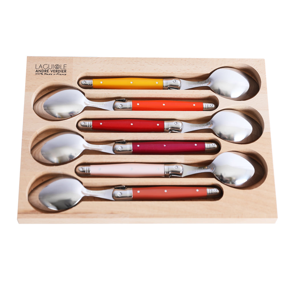 Laguiole André Verdier Set of 6 Soup Spoon - bonmarche