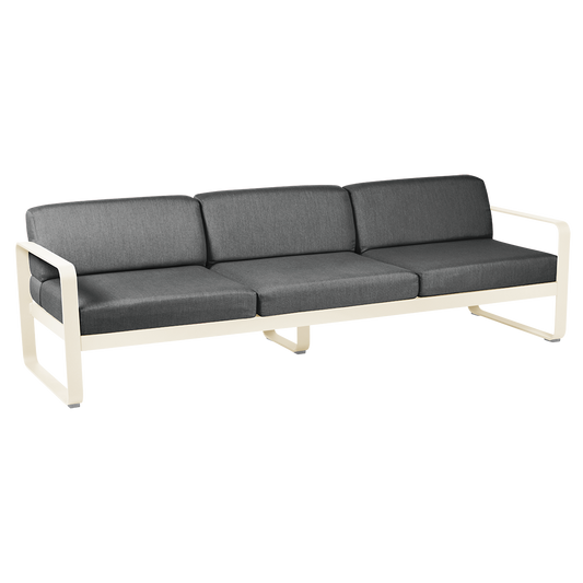 Fermob Bellevie Sofa 3-Seater with Premium Cushions