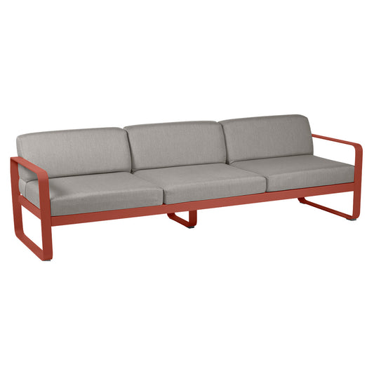 Fermob Bellevie Sofa 3-Seater with Premium Cushions