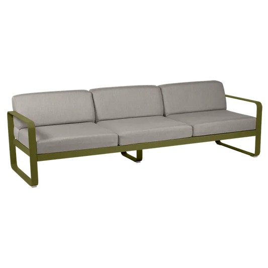Fermob Bellevie Sofa 3-Seater with Premium Cushions