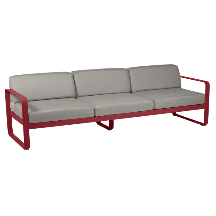 Fermob Bellevie Sofa 3-Seater with Premium Cushions