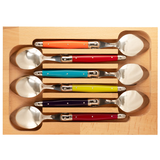 Laguiole André Verdier Set of 6 Soup Spoons