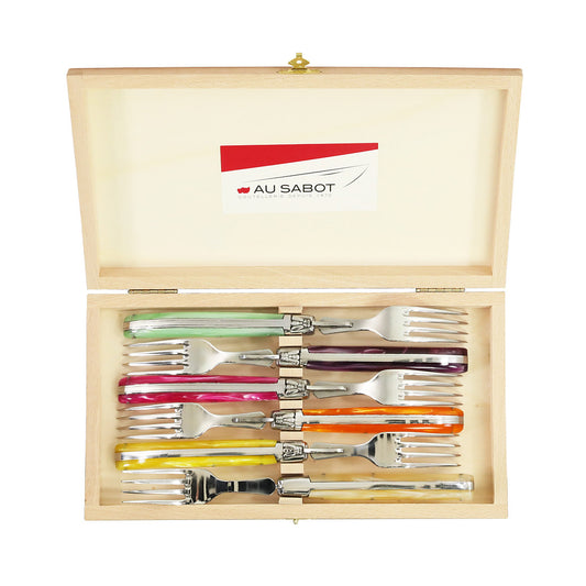 Laguiole Au Sabot Multi-color Set of Forks