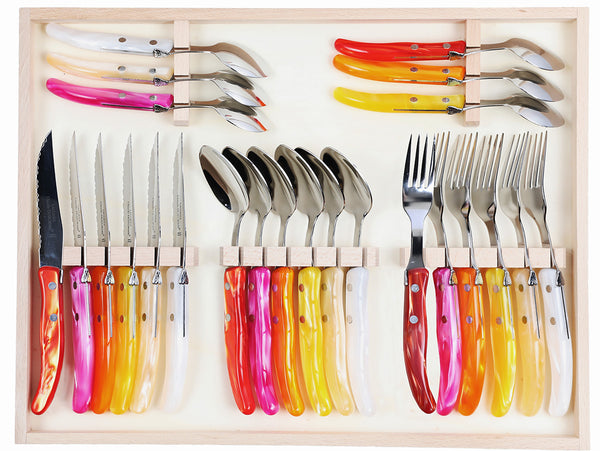 Laguiole Claude Dozorme Twenty-four Piece Cutlery Set