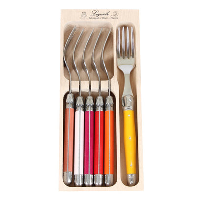 Laguiole André Verdier Set of 6 Forks - bonmarche