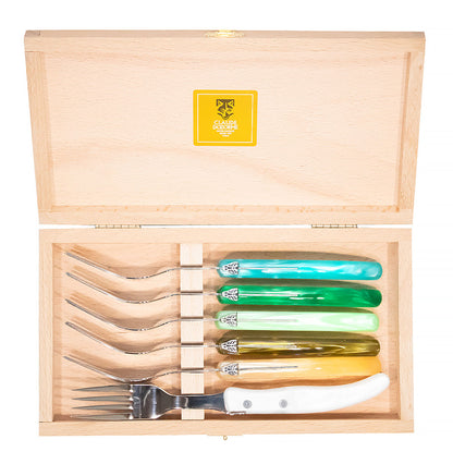 Laguiole Claude Dozorme Berlingot Set of Six Forks